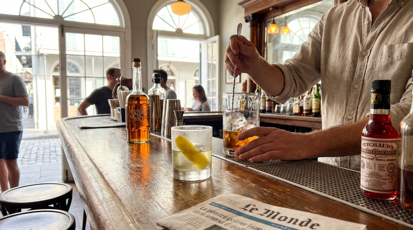 Sazerac : ce cocktail culte de La Nouvelle-Orléans cache un secret de bar et des racines françaises insoupçonnées