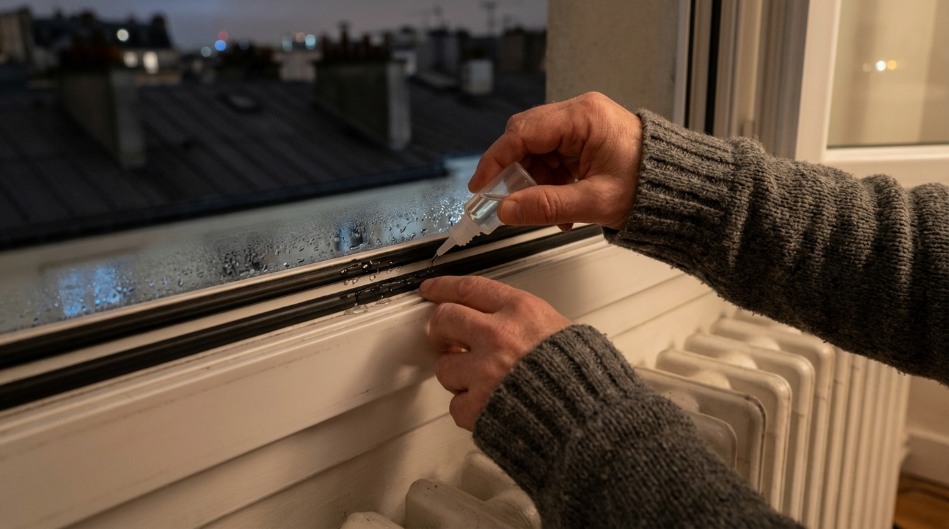 Si vos fenêtres fermées laissent passer le froid, cette astuce à 5 € bloque les courants d’air de vos joints usés