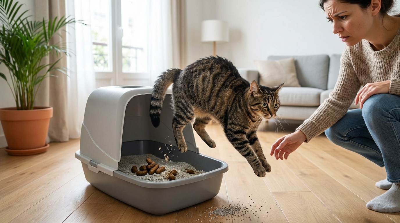 Si votre chat ne recouvre jamais ses besoins, attention : cette erreur avec sa litière le met vraiment mal à l’aise