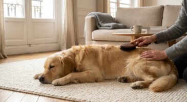 Si votre chien perd ses poils partout, ne zappez plus ce geste de 2 minutes le soir chez vous