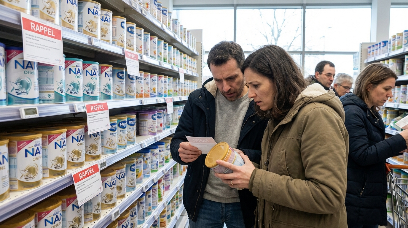 Si vous utilisez des laits Danone, Guigoz, Picot… voici les références contaminées à la toxine céréulide