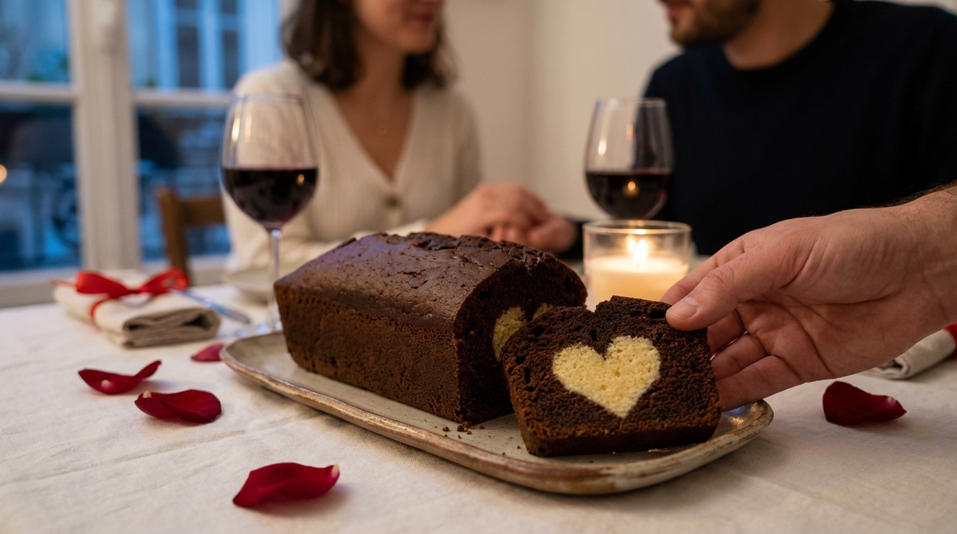 Spécial Saint-Valentin : ce cake au chocolat cache un détail que personne ne voit avant la première tranche