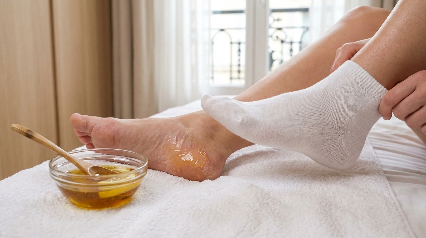 Talons fendillés depuis des mois : ce mélange du placard répare vos pieds en quelques nuits