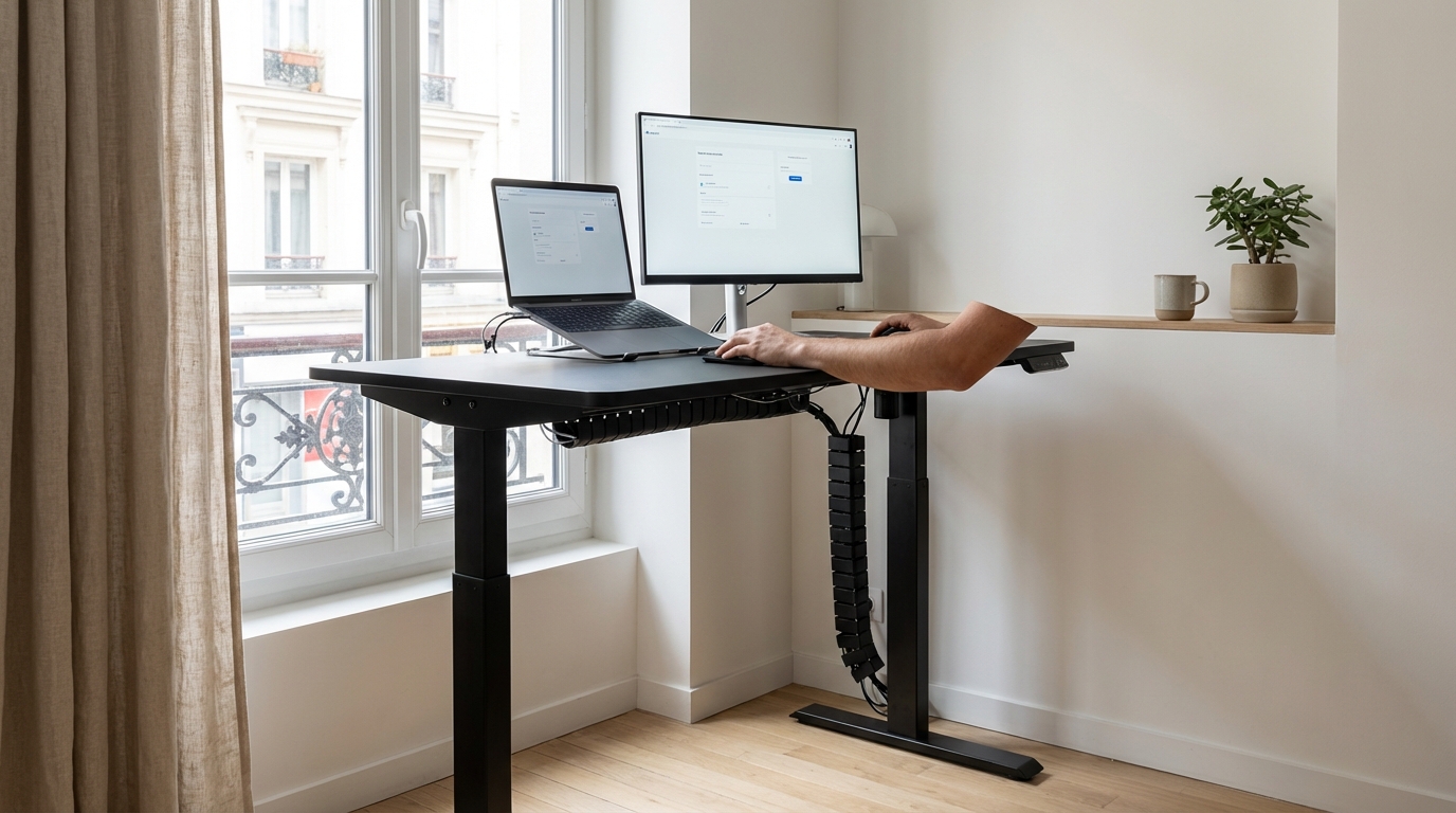 Télétravail : ce bureau assis-debout électrique à 165 € chez JYSK fait trembler les modèles à plus de 300 €