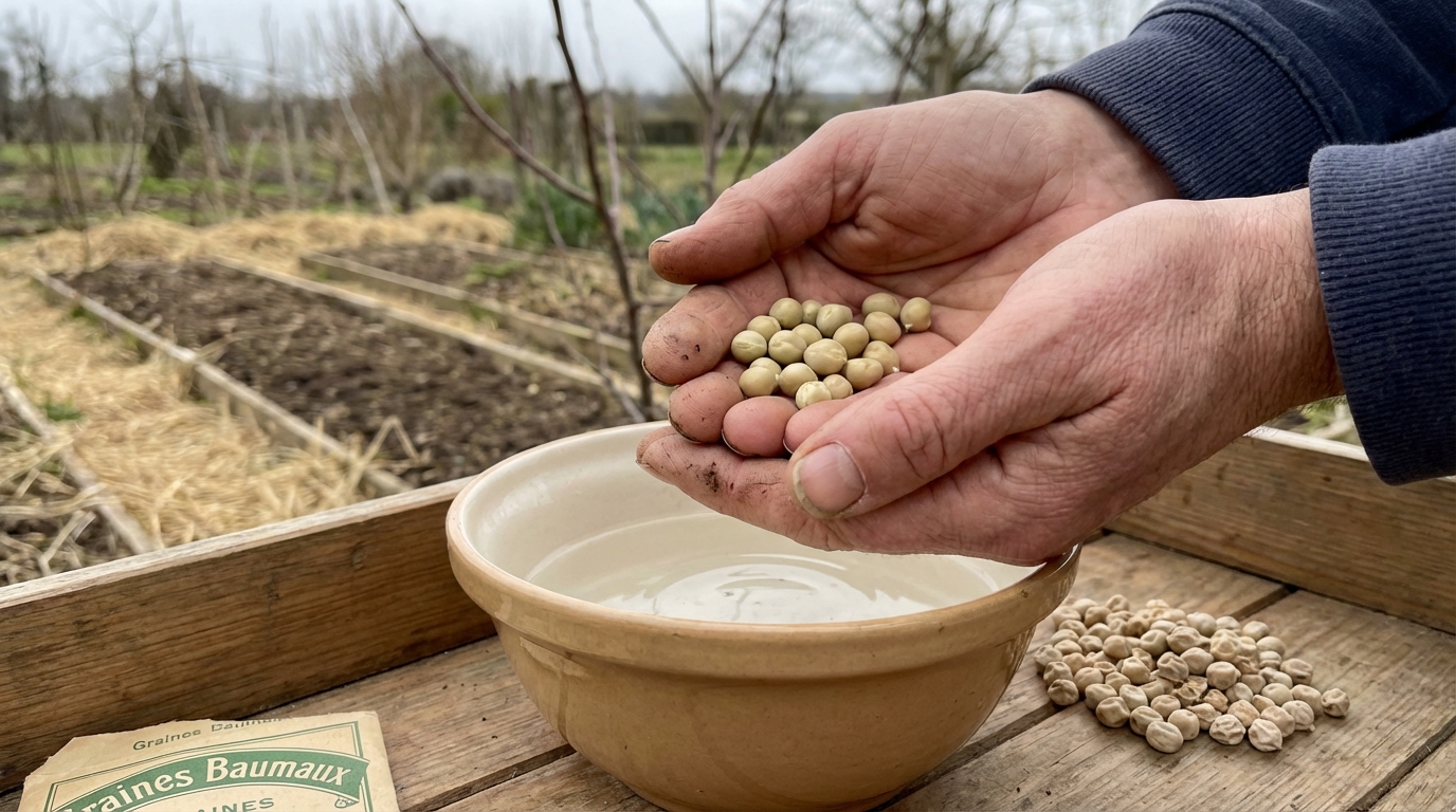 Tremper vos graines de petits pois en février : ce geste peut tout changer… ou ruiner vos semis selon votre sol