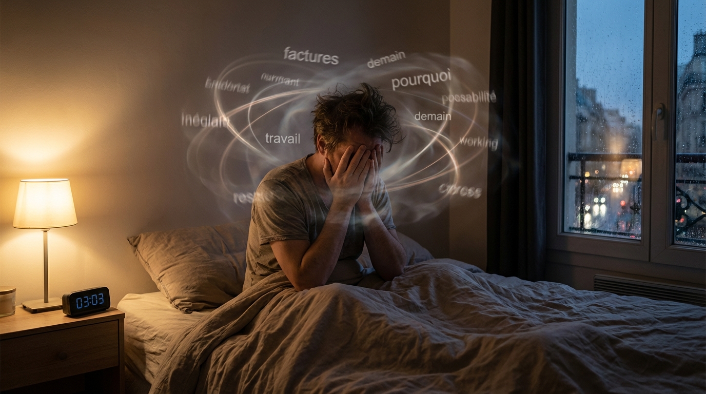 Trop penser vous épuise ? Ce rituel de 15 minutes stoppe le cercle infernal des pensées qui tournent en boucle