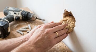 Trou de cheville trop large : surtout pas d’enduit, ce mélange maison quasi gratuit supporte enfin les charges lourdes