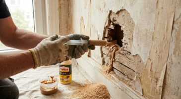 Trou trop large pour la cheville : ne rebouchez pas au plâtre, ce mélange permet de repercer au même endroit demain