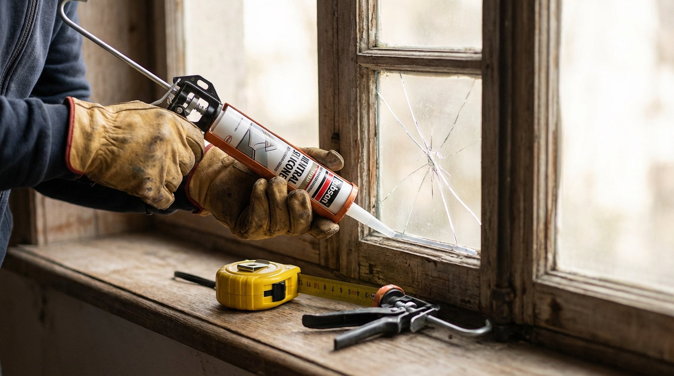 Vitre cassée : avant d’appeler l’assurance, cette astuce à 30 € évite le vitrier et tient plus de 5 ans
