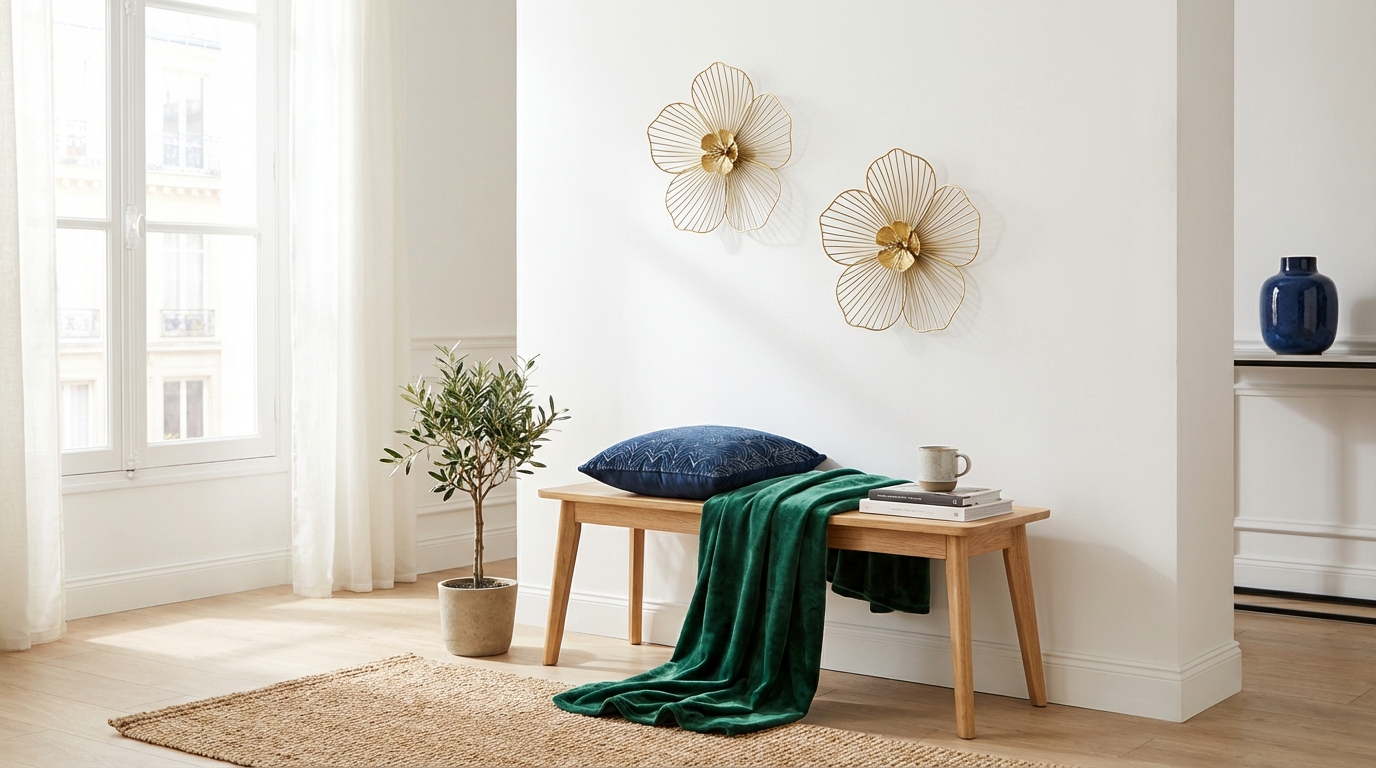 Voici chez Maisons du Monde ce duo doré à moins de 10 € qui métamorphose un simple mur blanc en déco ultra chic