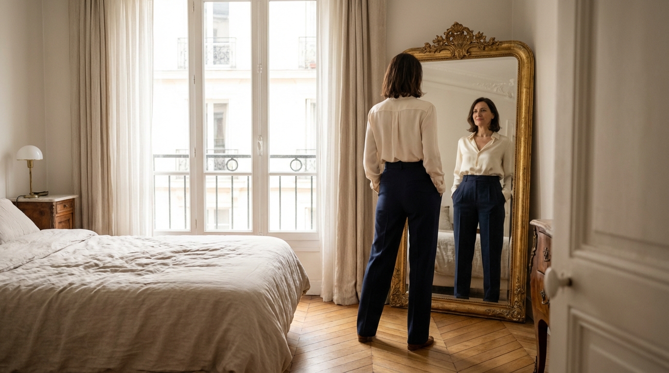 Voici le pantalon taille haute galbant qui sauve vos matins moches et affine aussi les hanches sans le moindre effort