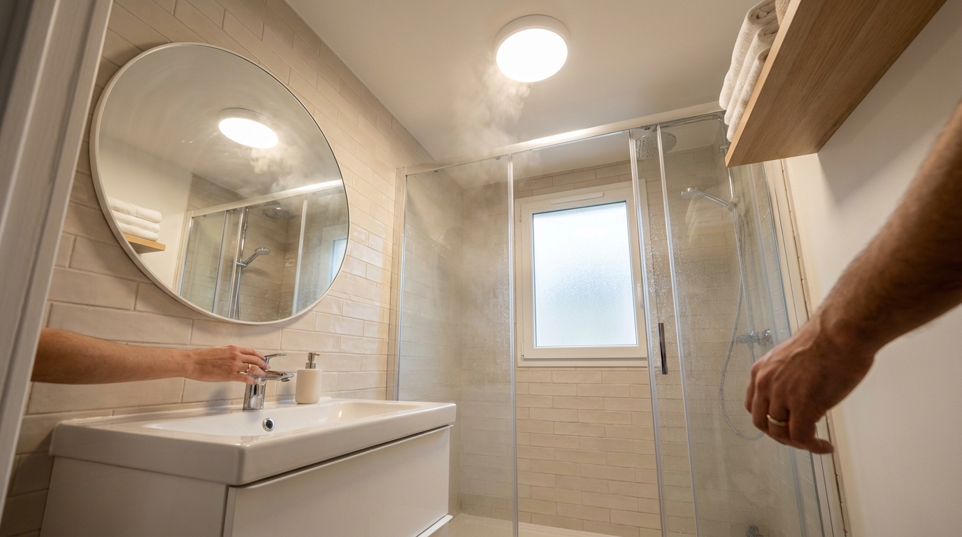 Voici le plafonnier LED Castorama à 3,90 € qui change tout dans la salle de bain… s&rsquo;il en reste près de chez vous