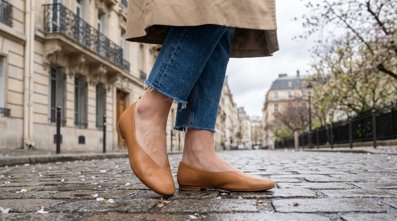 Voici les ballerines à col V qui vont changer votre silhouette ce printemps 2026 et que tout le monde va s&rsquo;arracher
