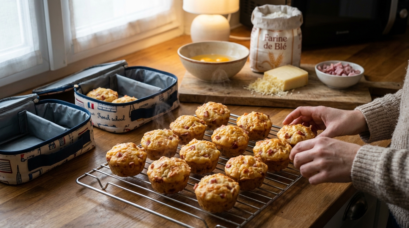 Voici les muffins jambon-fromage du dimanche soir qui peuvent enfin sauver vos déjeuners de semaine au bureau