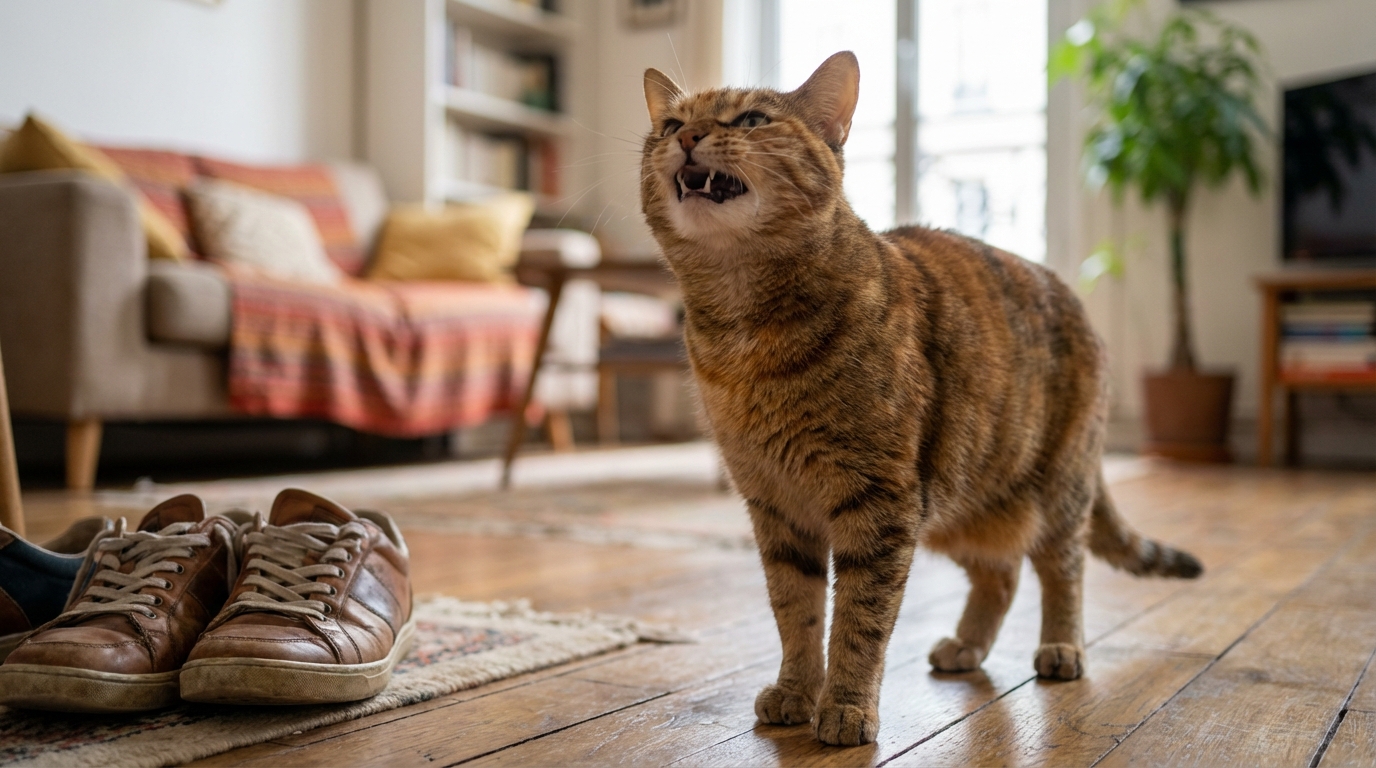 Votre chat fait cette grimace bouche ouverte en reniflant : la vraie raison cache un étonnant super-pouvoir