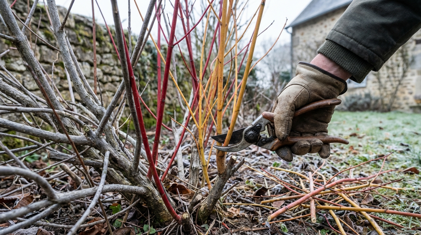 Votre cornouiller est tout gris ? Ce geste à faire entre le 10 et le 25 février relance ses couleurs à ne pas rater
