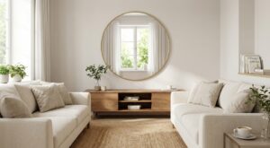 Action : ce miroir à moins de 10 € fait paraître les petits salons deux fois plus grands quand on l’accroche ici