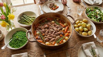 Agneau de Pâques : cette cuisson au four évite la viande sèche et la rend si fondante qu&rsquo;on la mange à la cuillère