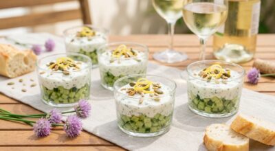 Apéro de printemps : ces verrines chèvre-menthe fraîches prêtes en 15 min cachent un détail qui bluffe vos invités