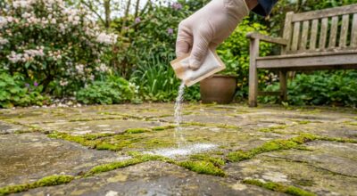 Arrêtez de frotter votre terrasse au printemps : cette poudre du placard fait disparaître la mousse en 48 heures