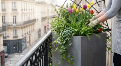 Avant de rempoter dès les beaux jours, ce pot de fleurs gris anthracite à 12 € chez Carrefour va vous sauver le balcon