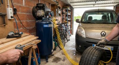 Castorama brade ce compresseur vertical Mecafer 100 L à 289 € : il remplace trois outils encombrants dans votre atelier
