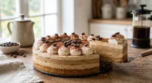 Ce cheesecake au café sans cuisson devient ultra ferme et parfumé grâce à ces gestes simples que vous oubliez