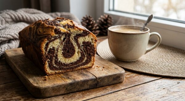 Ce gâteau marbré au café ultra moelleux : les gestes que presque tout le monde rate au moment du marbrage