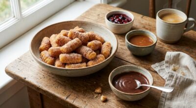 Ce produit du rayon pâtes, détourné en churros dorés, va complètement changer vos goûters d&rsquo;hiver en 20 minutes