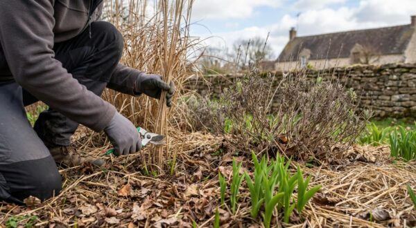 Ce réflexe de paysagistes au début du printemps évite à vos graminées et sauges de finir en paillasson