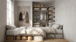 Cet endroit oublié de votre chambre cache le dressing parfait, sans travaux ni pousser les murs