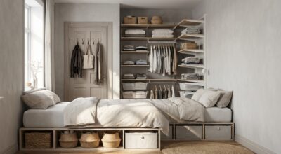 Cet endroit oublié de votre chambre cache le dressing parfait, sans travaux ni pousser les murs
