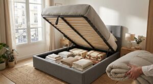 Chambre encombrée : ce lit coffre à 299 € chez Conforama cache l’astuce pour gagner de la place sans ajouter de meuble