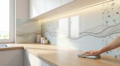 Crédence en carrelage dépassée : ce nouveau revêtement sans joints s’impose dans les cuisines stylées en 2026