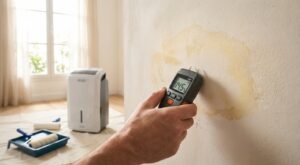 Dégât des eaux : mur sec au toucher ? Ne repeignez jamais sans ce petit appareil de mesure, sinon moisissures