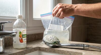 Douche qui coule à peine : ce duo d’ingrédients débouche un pommeau calcaire en 60 minutes, sans plombier