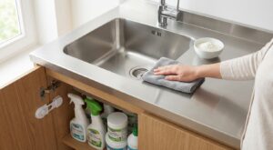 Évier en inox terne : ce geste à 0 € avec un simple ingrédient du placard que les pros gardent pour eux