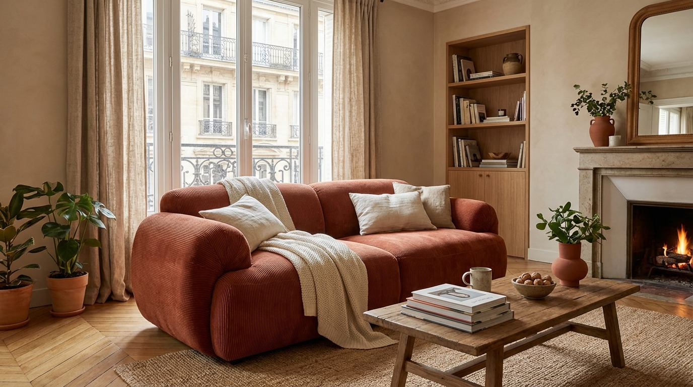 Fini le canapé scandinave : ce nouveau modèle texturé envahit les ...
