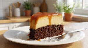 Flan mexicain ultra-facile : il fait tout seul ses 3 couches au four avec une seule préparation et bluffe vos invités