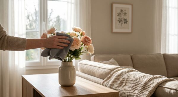 Fleurs artificielles ternes et poussiéreuses : ce rituel express les sauve sans eau bouillante ni javel
