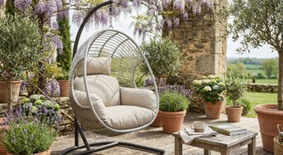 Jardin : ce fauteuil œuf suspendu Truffaut à 279 € crée un coin cosy que tout le monde s’arrache avant les beaux jours