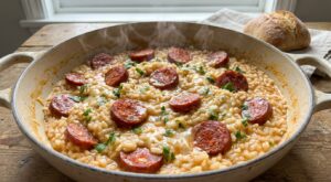 Je faisais tout à l’envers : ces 3 gestes avec le chorizo rendent enfin mon risotto crémeux et inratable