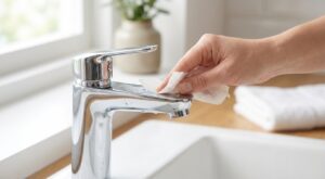 Je ne rachète plus de produit anti-calcaire : ce rouleau de cuisine protège mes robinets de la saleté pour une semaine