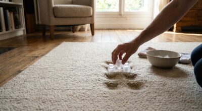 Marques de meubles dans votre tapis : voici l’astuce méconnue avec un ingrédient du congélateur qui efface tout