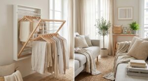 Marre du tancarville au milieu du salon ? Voici comment sécher le linge en déco sans encombrer votre petit appartement