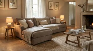 Maxi Bazar brade ce canapé d’angle à -20 % : dans le salon, l’effet final sans se ruiner surprend tout le monde