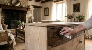 Meubles en pin brut : ne sortez plus la peinture avant d’essayer ce produit de brico à moins de 15 €, effet en 30 min