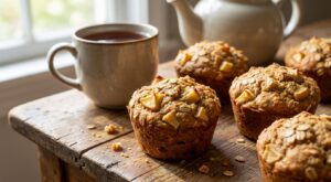 Muffins pomme-avoine extra moelleux sans beurre : cette astuce avec un simple ingrédient du placard change tout