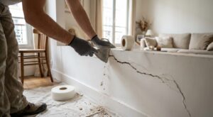 Mur en plâtre fissuré : cette étape à ne surtout pas zapper avant de peindre, sinon tout revient en 6 mois