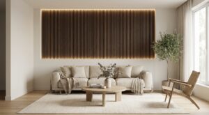 Mur en tasseaux hors de prix : ce revêtement mural à coller à 13 € chez GiFi offre le même effet sans travaux